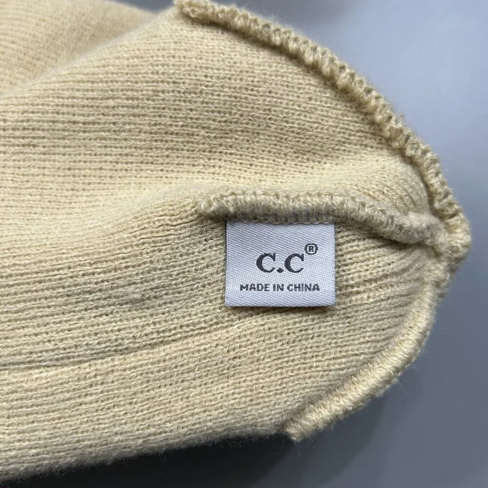 CC Camouflage Knit Beanie Winter Cold Weather Accessory Toboggan Outdoors Hiking